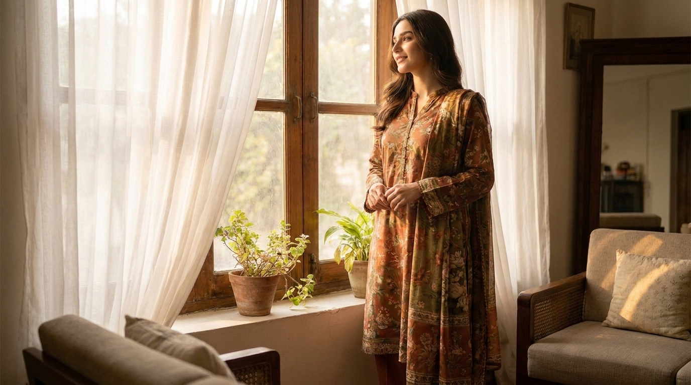 Women's lawn suits — printed and embroidered 3-piece sets from Karachi